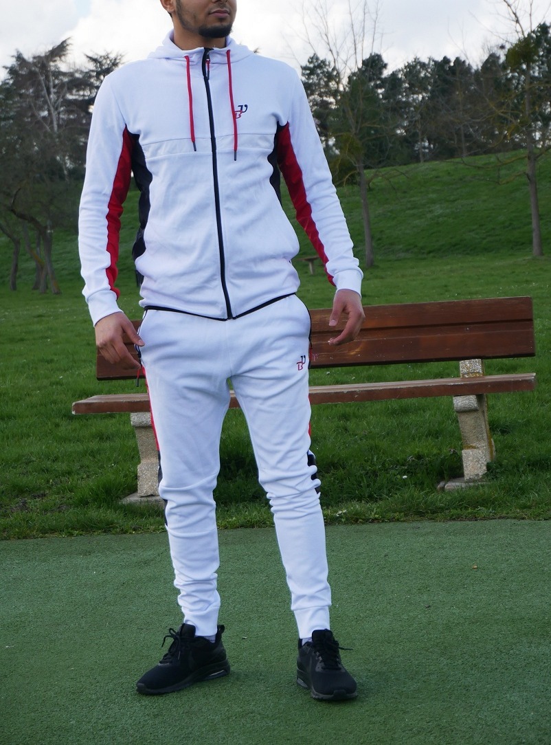 Ensemble survêtement jogging homme noir, rouge et blanc (marque Best Ummah)  - Prêt à porter et accessoires