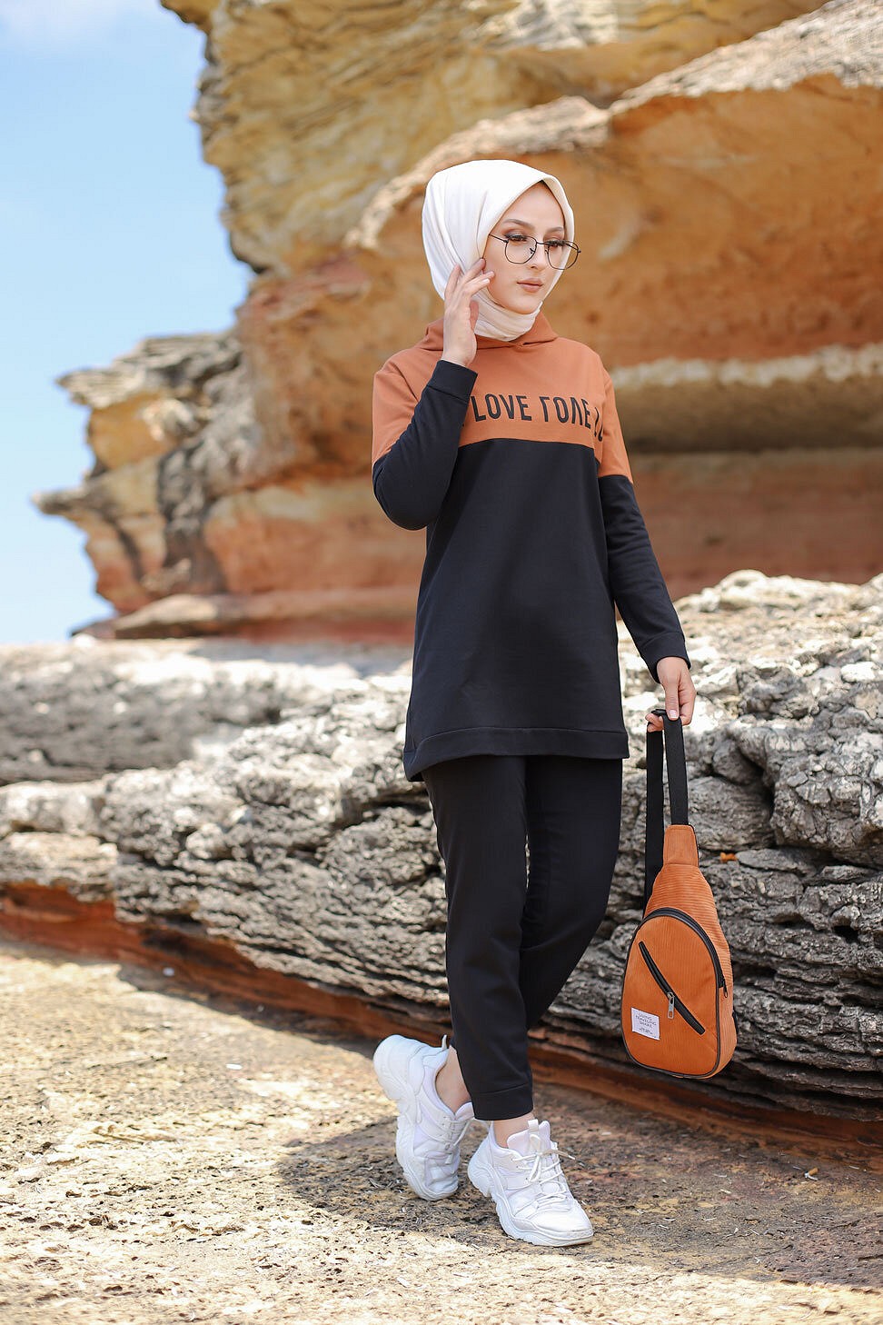 Ensemble de 3 pièces vêtements de sport pour femmes Hijab en gros
