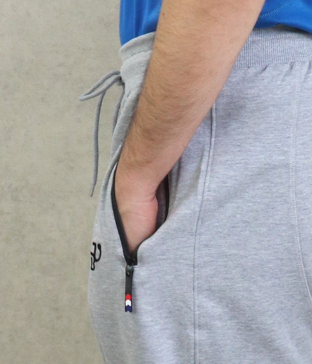 Pantalon jogging type Seroual coton léger zippé aux chevilles pour