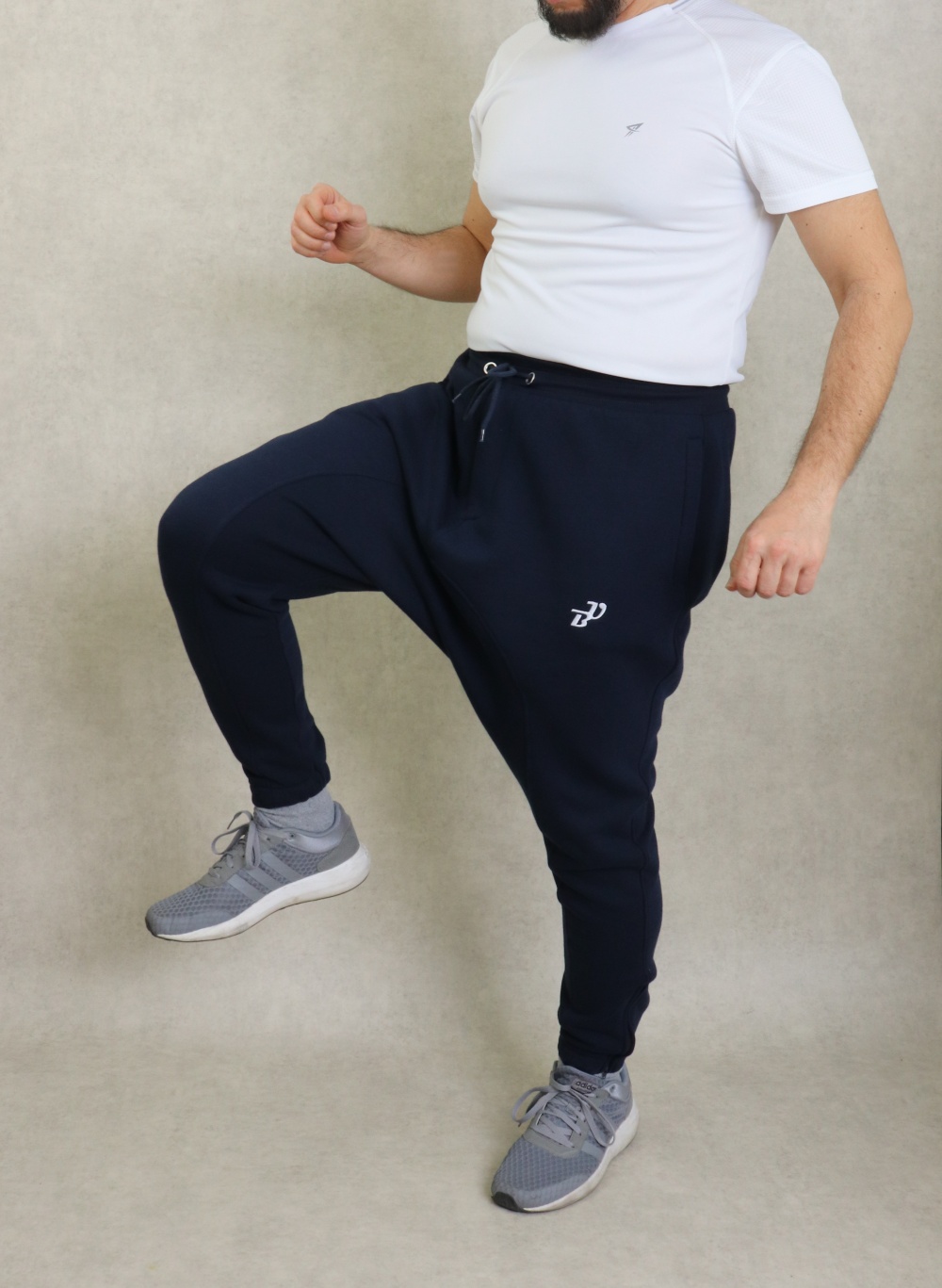 Pantalon Sarouel Jogging léger homme poches zip - Sarouel Best Ummah -  Couleur Gris foncé chiné