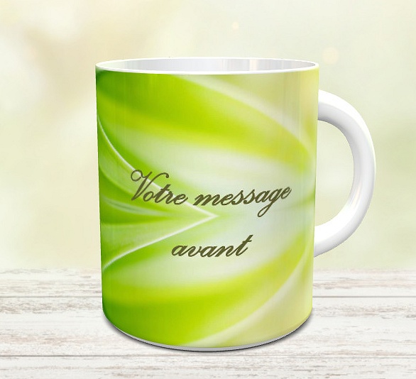 Mug cadeau message à coeur ouvert - Tasse personnalisable à offrir