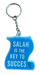 Porte-cle plastique souple "Salah is the key to success" (La priere est la cle de la reussite) -